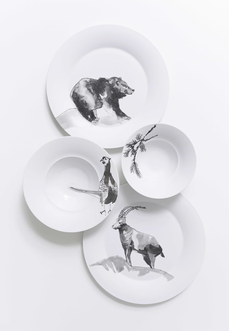 "Piqueur": Wildlife and Game Porcelain