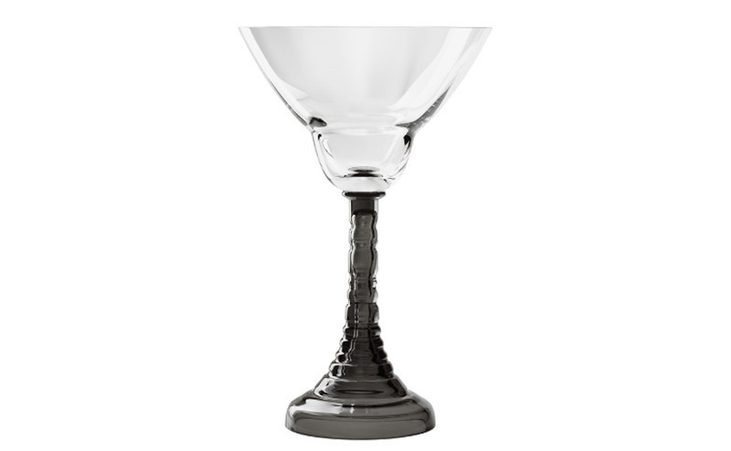 Martini glass with very high glass density and quality